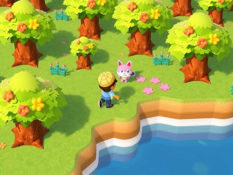 Animal Crossing New Horizons gameplay on Nintendo Switch showing island customization