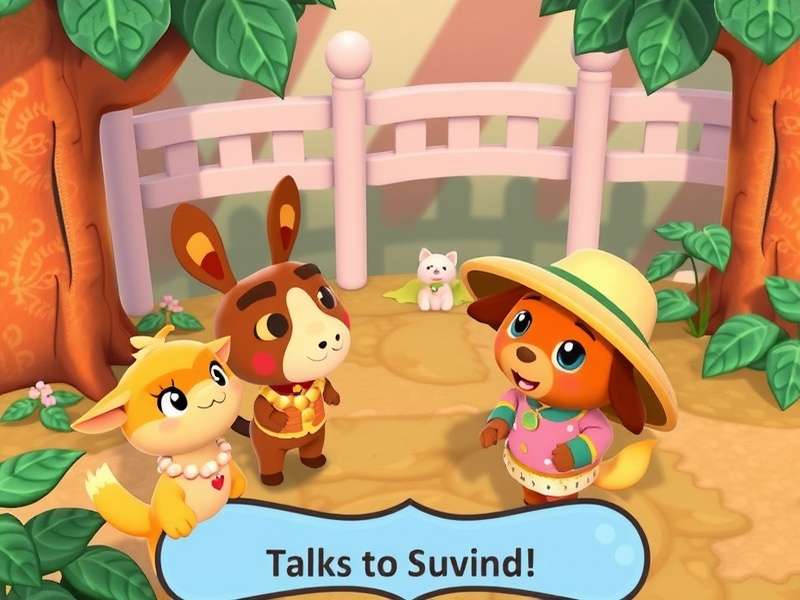 Animal Crossing New Horizons villagers talking with speech bubbles