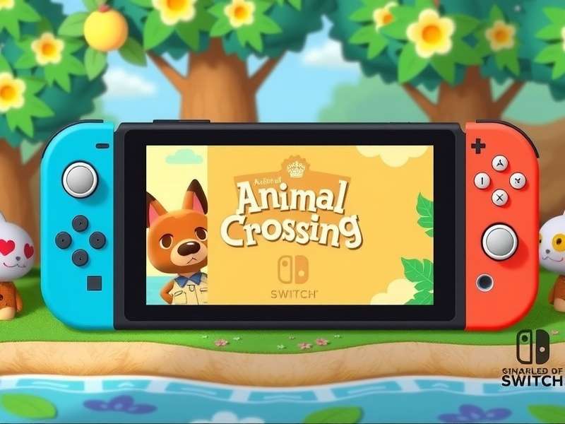 Animal Crossing: New Horizons being played on a Nintendo Switch Lite handheld console