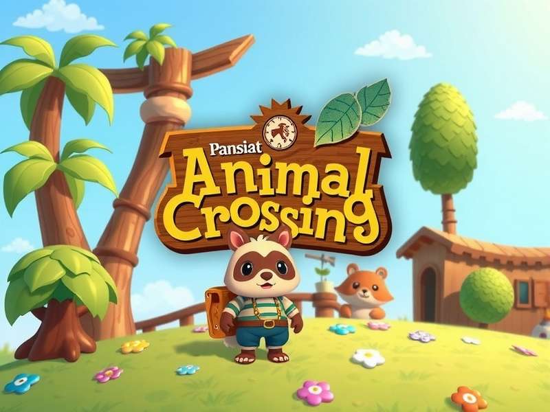 Evolution of Animal Crossing logos from 2001 to 2020