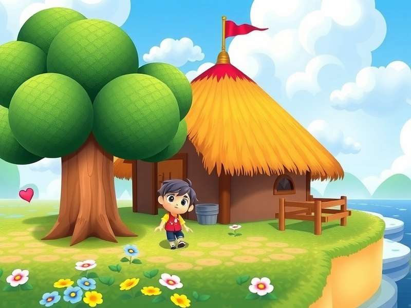 Animal Crossing New Leaf gameplay screenshot showing town customization