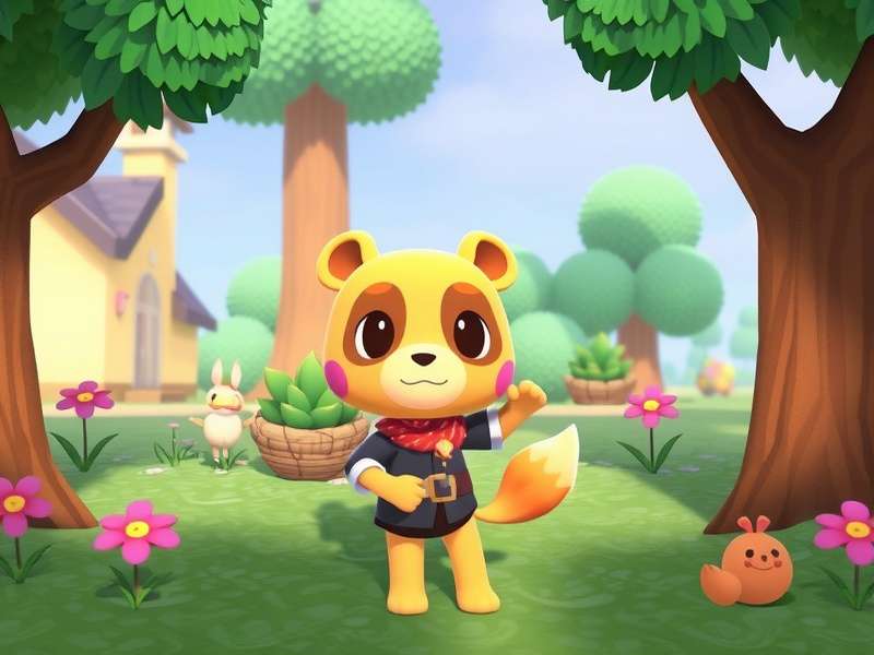 Animal Crossing villagers enjoying island life together