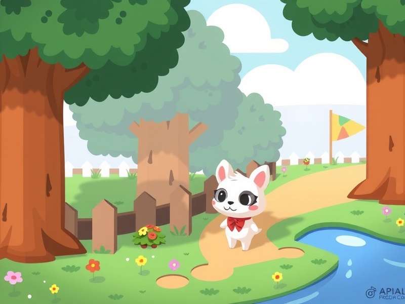 Sherb the lazy goat villager with blue fur