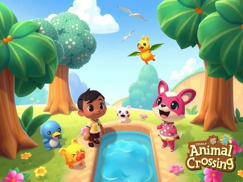 Animal Crossing Switch 2 Gameplay Screenshot showing new island features