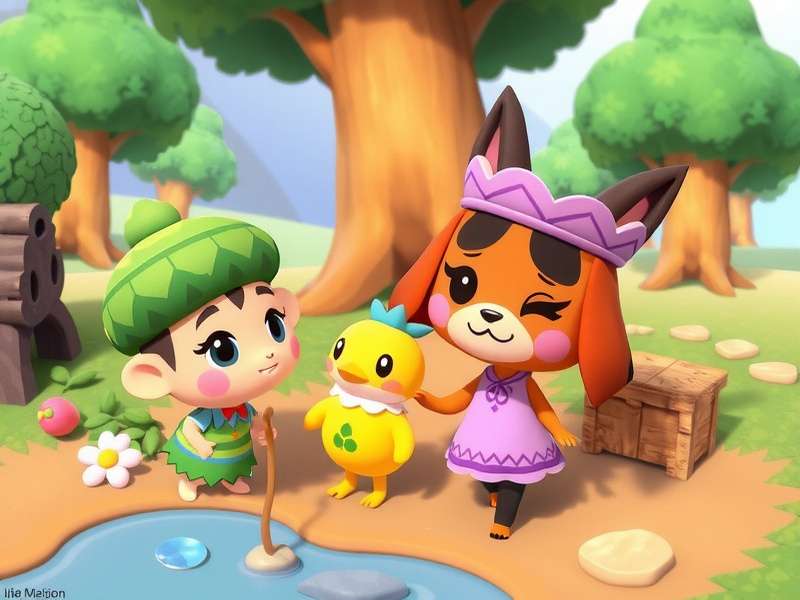 Animal Crossing New Horizons popular villagers collage featuring Raymond, Marshal, Judy, and Sherb