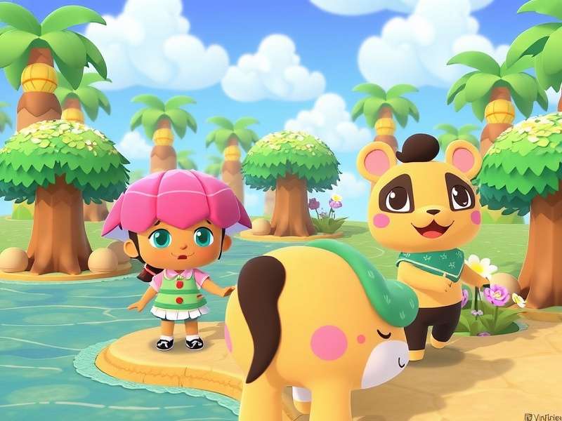 Animal Crossing New Horizons Trailer Screenshot showing character on island