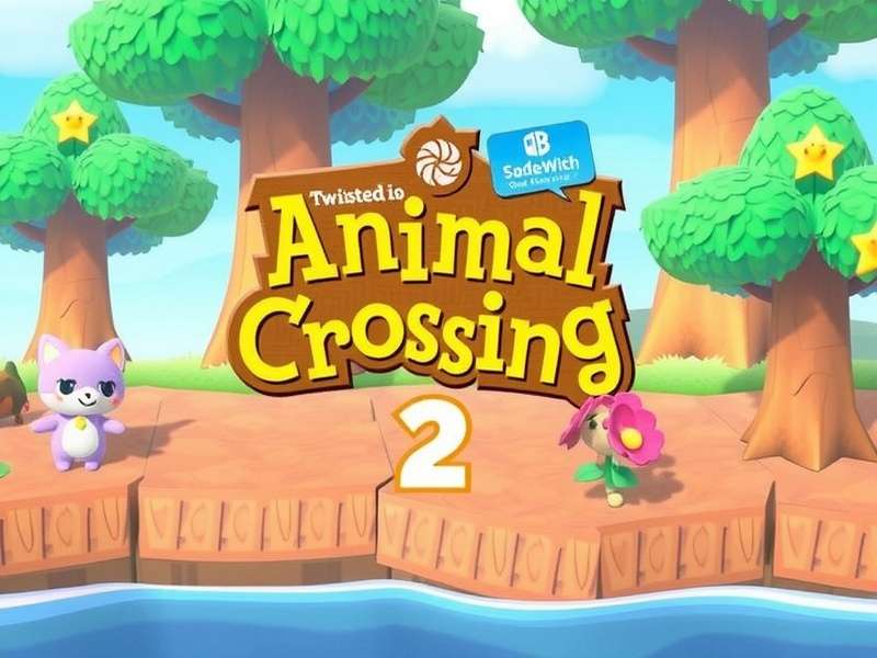 Concept art imagining a potential Animal Crossing Switch 2 village with enhanced graphics