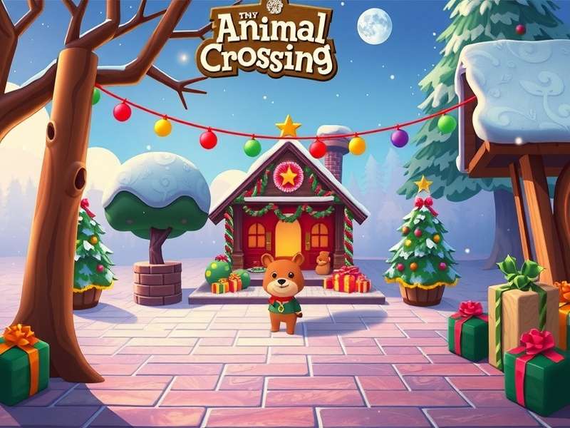All 15 Festive DIY items displayed in an Animal Crossing player's house
