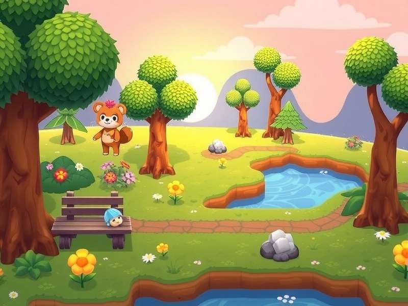 Animal Crossing New Horizons soundtrack playlist on a music player