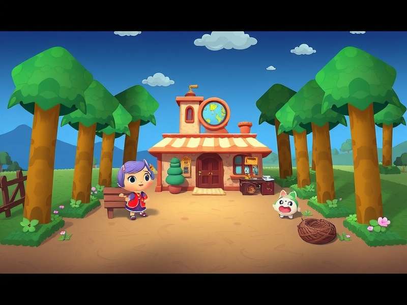 Animal Crossing Pocket Camp gameplay screenshot showing campsite