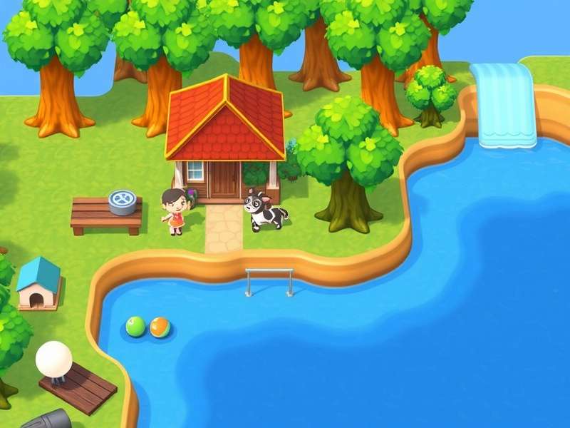 Animal Crossing villagers celebrating on a colorful island