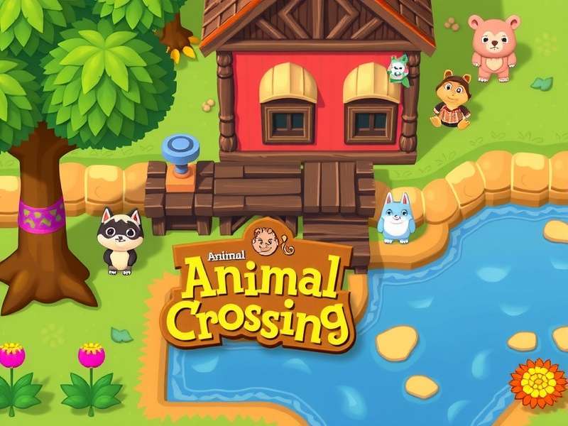 A vibrant group of Animal Crossing villagers including popular characters like Marshal, Judy, and Raymond
