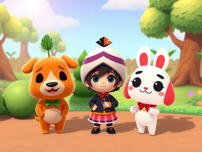 A large group of popular Animal Crossing: New Horizons villagers smiling together