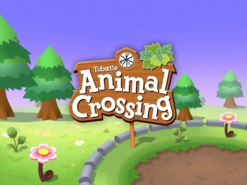 Detailed breakdown of the Animal Crossing: New Horizons logo design elements