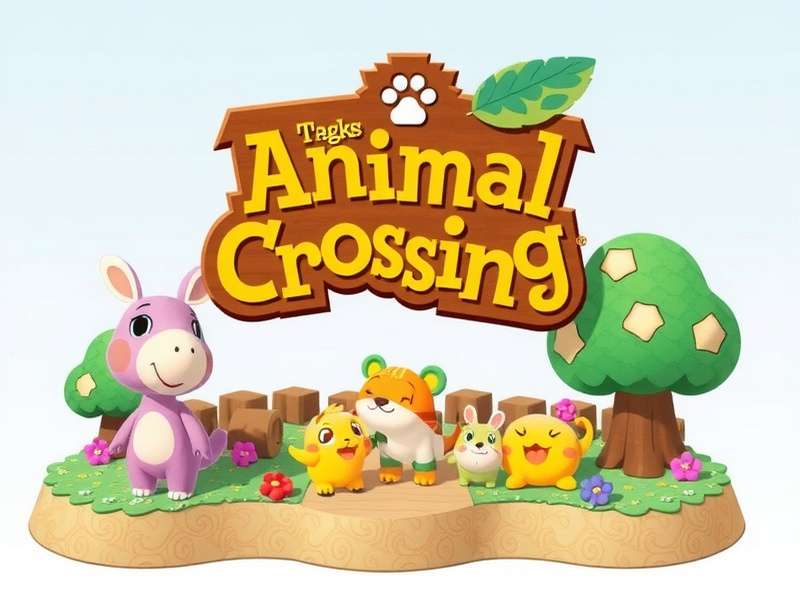 Evolution of Animal Crossing logos from 2001 to 2020