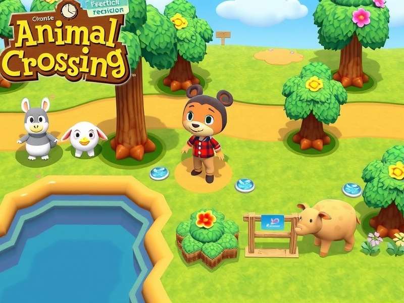 Animal Crossing gameplay on PC screen with Nintendo Switch controller