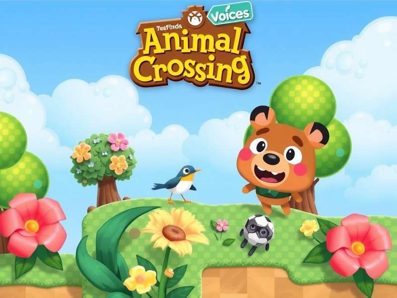 Animal Crossing character voice sound wave visualization