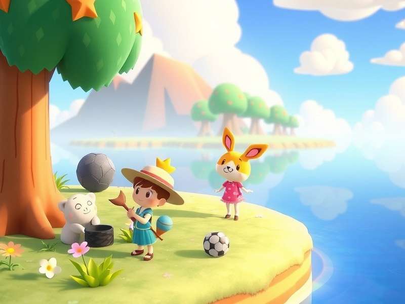 A player character making a wish on shooting stars during a meteor shower in Animal Crossing: New Horizons