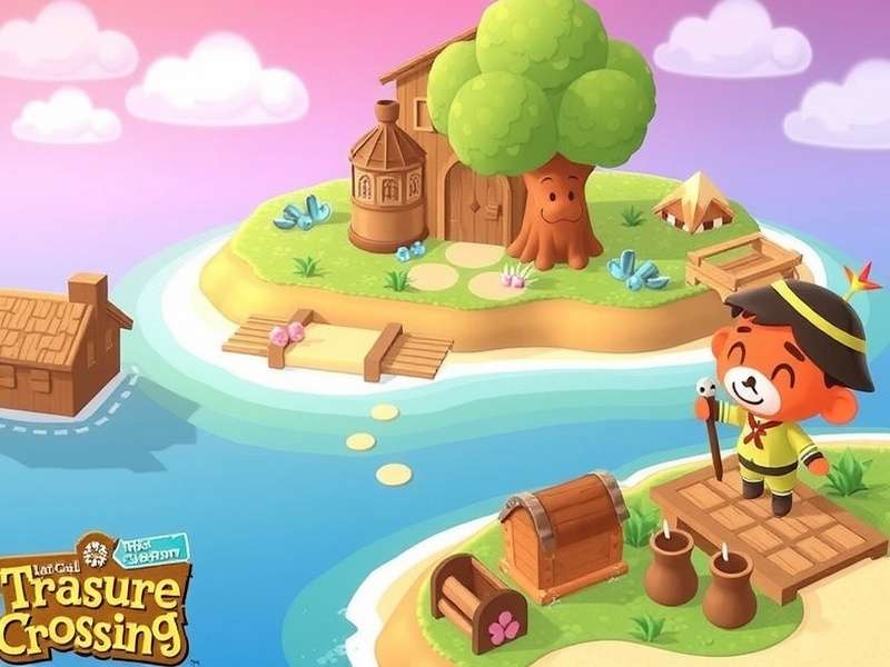 A vibrant Animal Crossing Treasure Island filled with rare items, bells, and DIY recipes