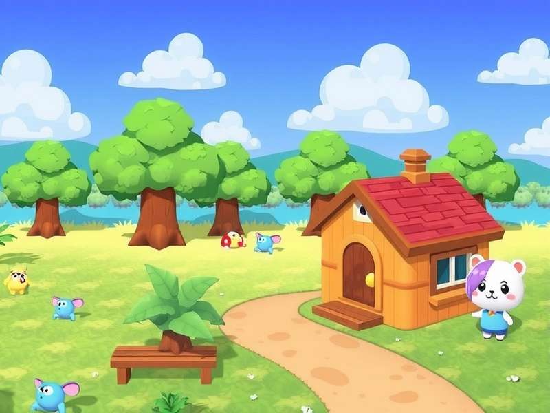 Animal Crossing New Horizons seasonal wallpaper collection showing spring, summer, autumn and winter themes