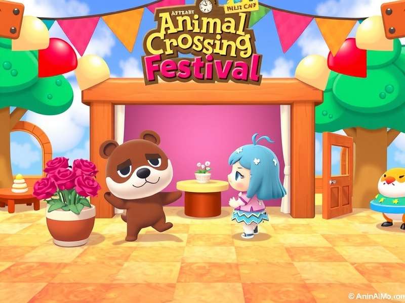 Animal Crossing Amiibo Festival board game screen with villagers