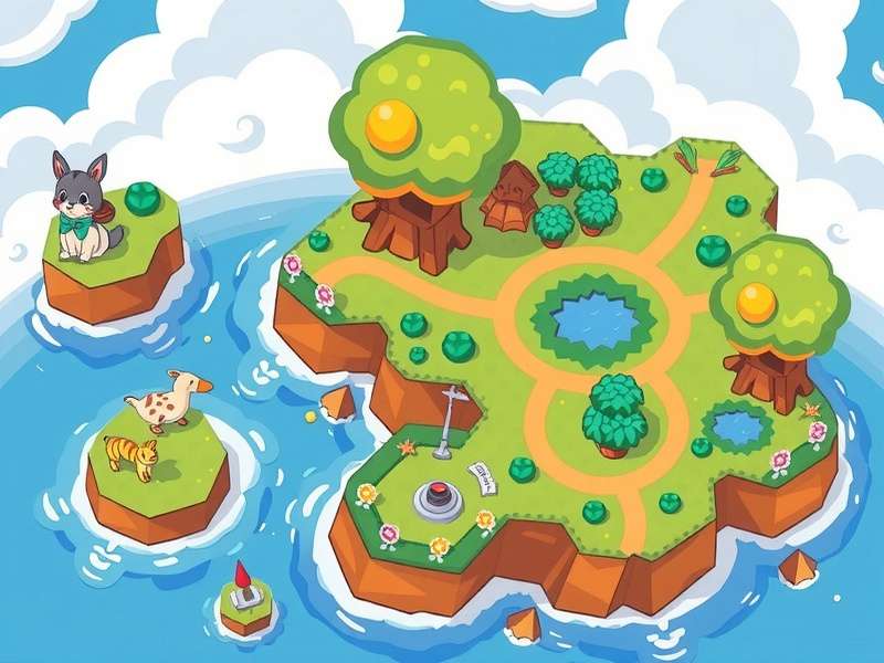 Animal Crossing island map layout examples showing different river and cliff configurations