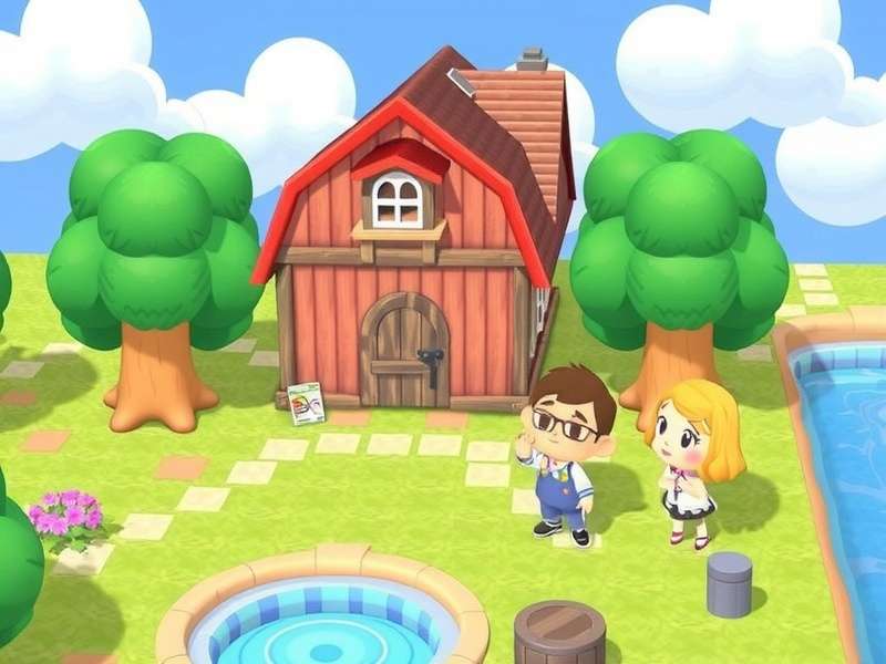 Animal Crossing New Leaf gameplay screenshot showing a peaceful village
