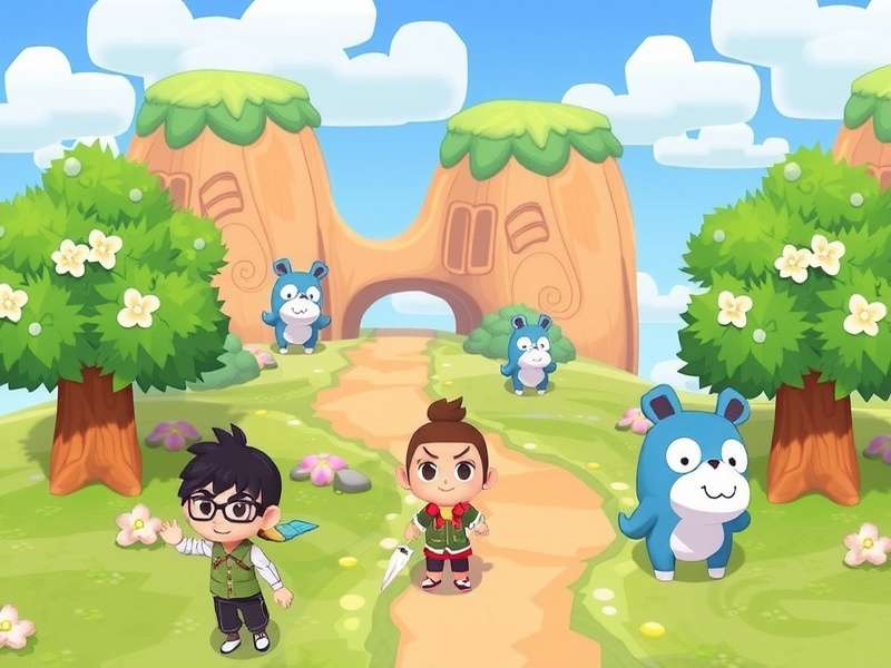 A serene island scene from Animal Crossing: New Horizons with a character fishing at sunset