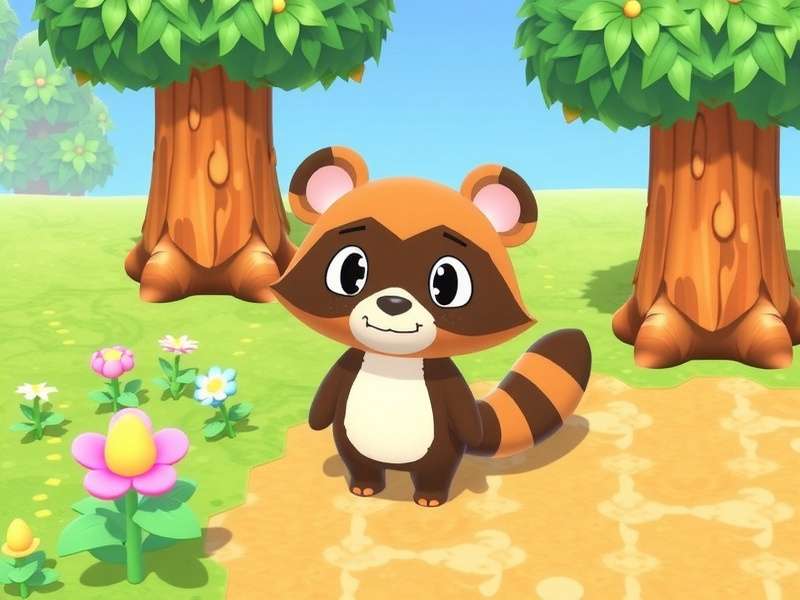 Tom Nook smiling in front of Nook's Cranny in Animal Crossing New Horizons