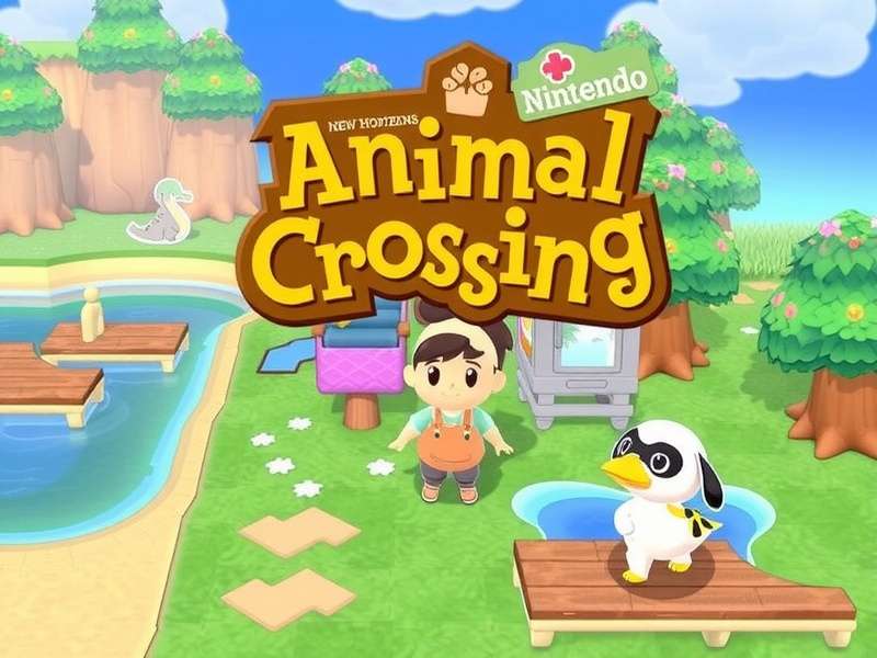 A serene tropical island with palm trees and a clear blue sky, representing the ideal Animal Crossing: New Horizons island.