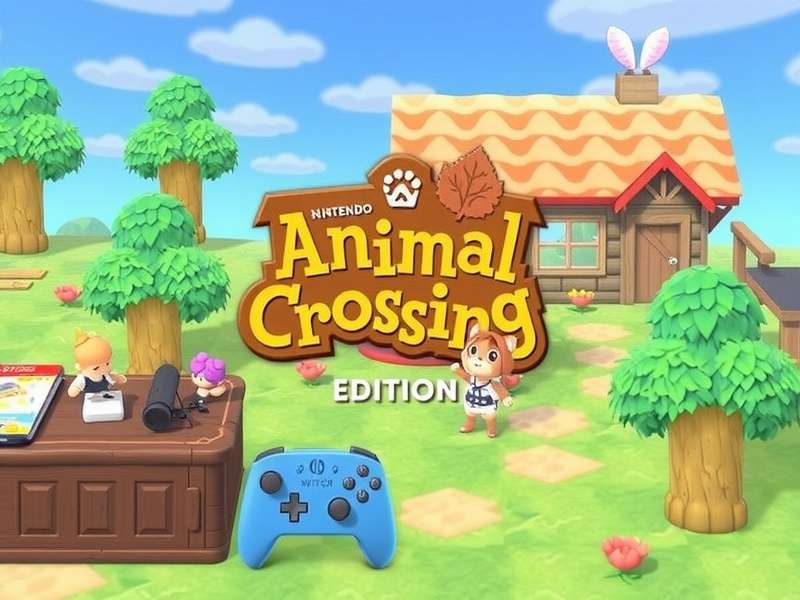 Nintendo Switch Animal Crossing Edition console with pastel Joy-Con and exclusive dock