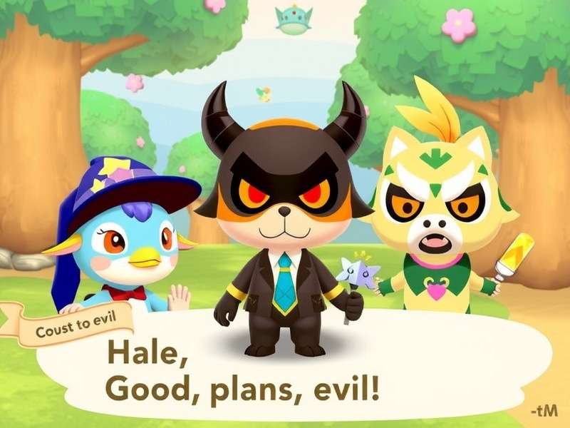 Animal Crossing characters good to evil spectrum showing villagers from kind to mischievous