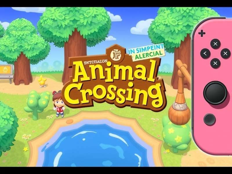 Animal Crossing New Horizons island scene with player and villagers under cherry blossom trees