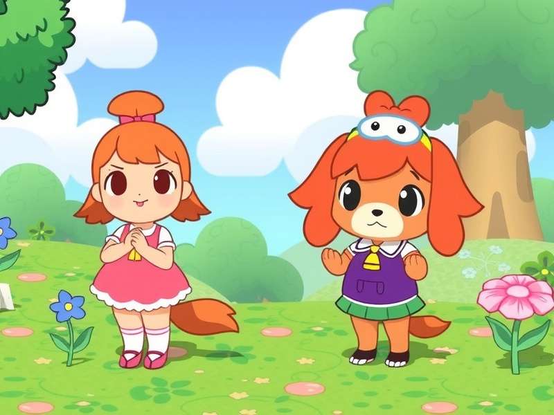 Collage of female Animal Crossing characters including Isabelle, Audie, Merengue, and more
